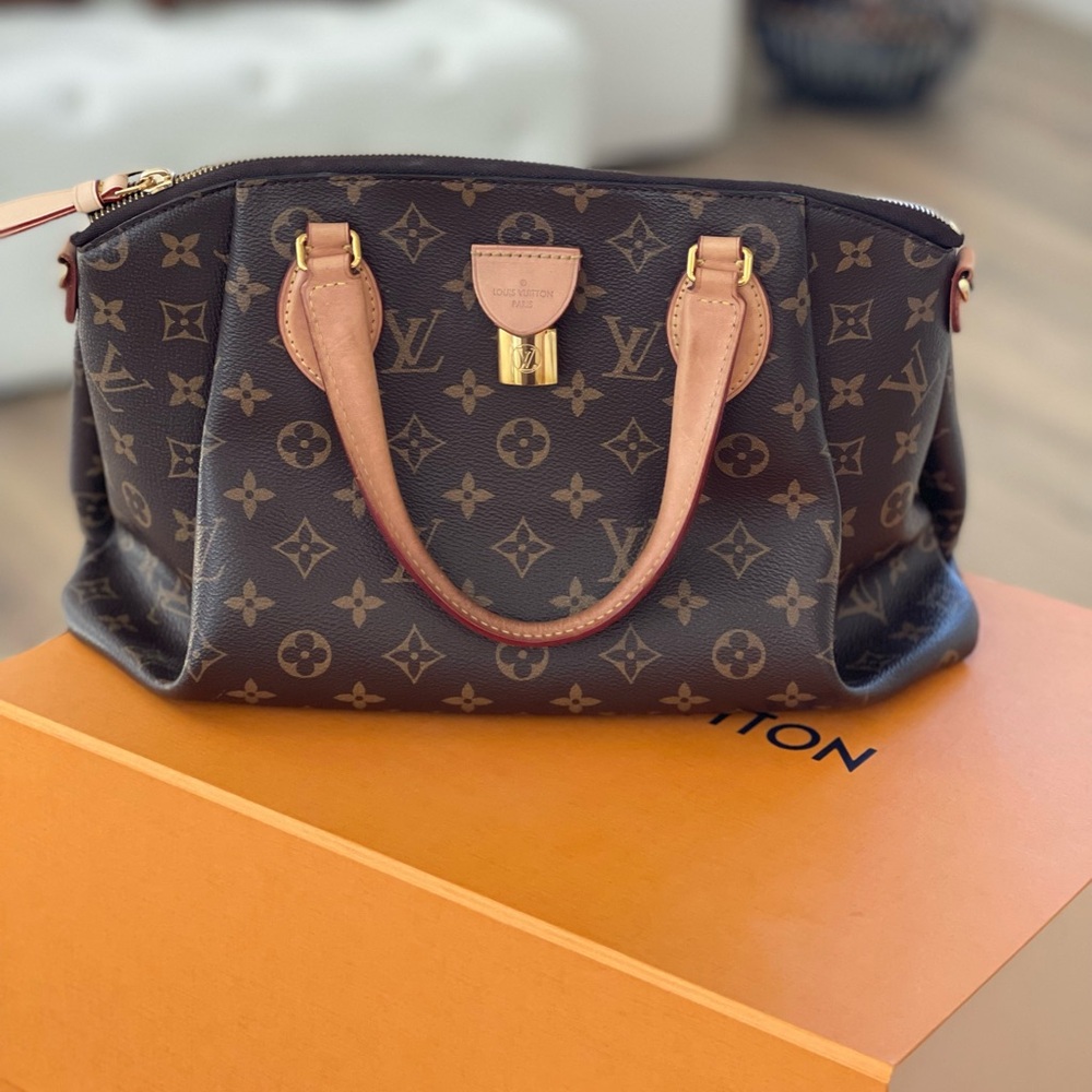 Louis Vuitton Brown and Tan Tote Bag
